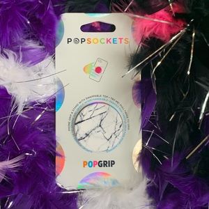 NWT PopSocket Swappable - Dove White Marble